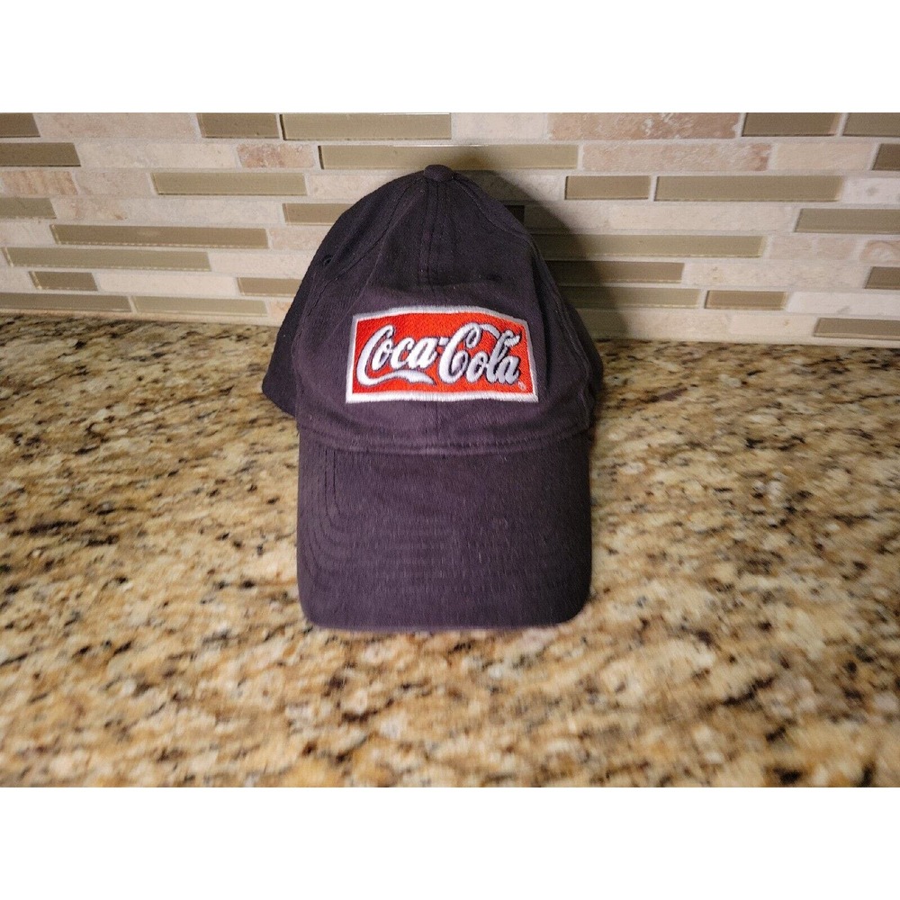 Coca Cola Hat Energy Snapback Mesh Back Black Front Logo Cap Coke NASCAR L/XL